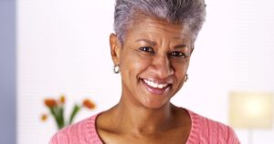 Older woman with an attractive smile